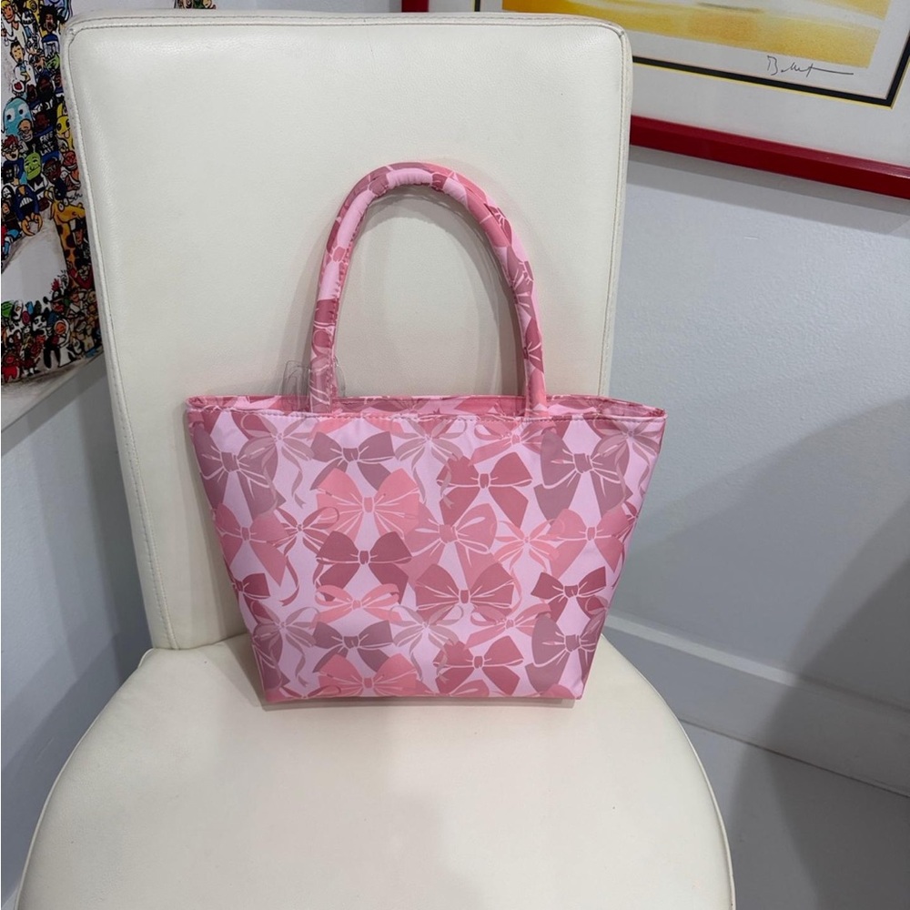 Betsey Johnson Pink Floral Tote Bag - Picture 2 of 4